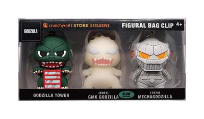 Godzilla - Figural Bag Clip Set - Crunchyroll Exclusive