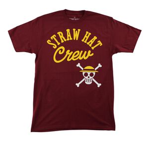 One Piece - Gold & Blue Straw Hat Crew T-shirt - Crunchyroll Exclusive