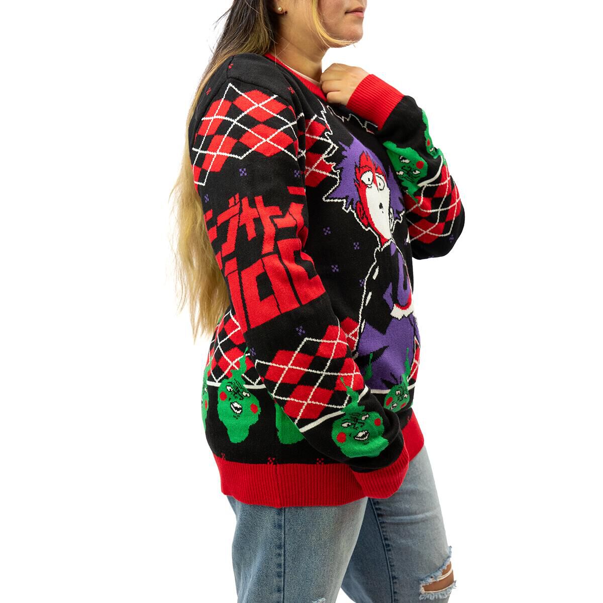 Mob Psycho 100 - Mob und Dimple Feiertagspullover image number 2