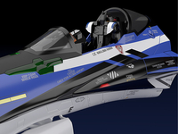 Macross Delta the Movie Absolute Live!!!!!! - Maximilian Jenius's MF-54 Durandal Valkyrie Fighter Nose 1/20 Scale PLAMAX Model Kit image number 4