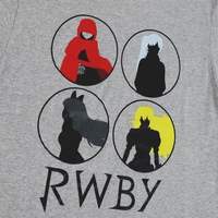 RWBY - Silhouettes In Circles T-Shirt image number 1