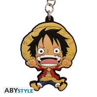 one-piece-keychain-luffy-sd-pvc image number 0