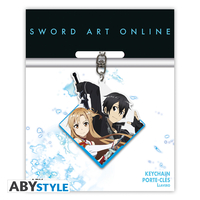 Kirito and Asuna Sword Art Online Acrylic Keychain image number 2