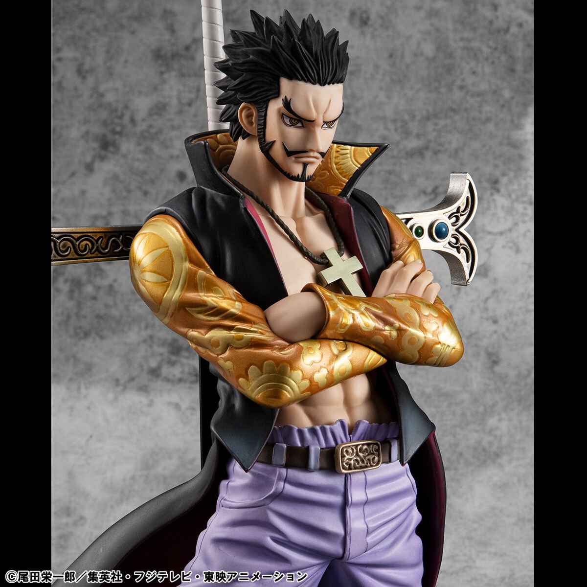 one-piece-hawk-eye-portraitofpirates-limited-edition-figure-dracule-mihawk-ver image number 7