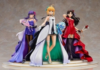 Fate/Stay Night - Saber, Rin Tohsaka, and Sakura Matou  1/7-Scale Figures in Premium Box (15th Celebration Dress Ver.) image number 4