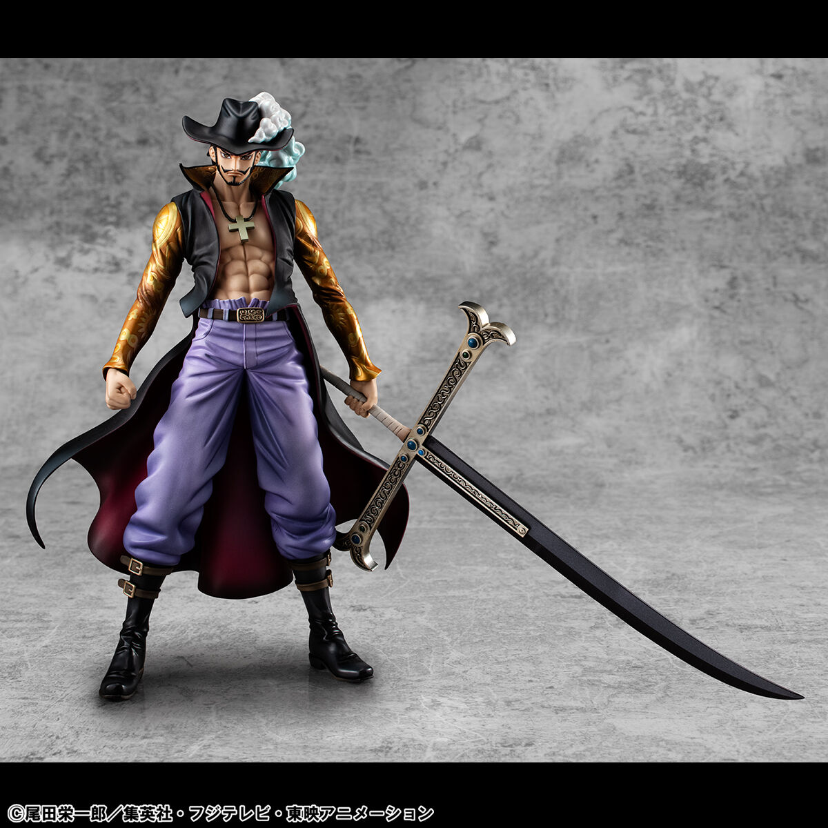 one-piece-hawk-eye-portraitofpirates-limited-edition-figure-dracule-mihawk-ver image number 10