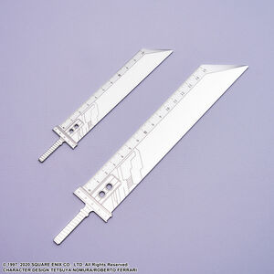 Final Fantasy VII Remake - Buster Sword Metal Ruler Set