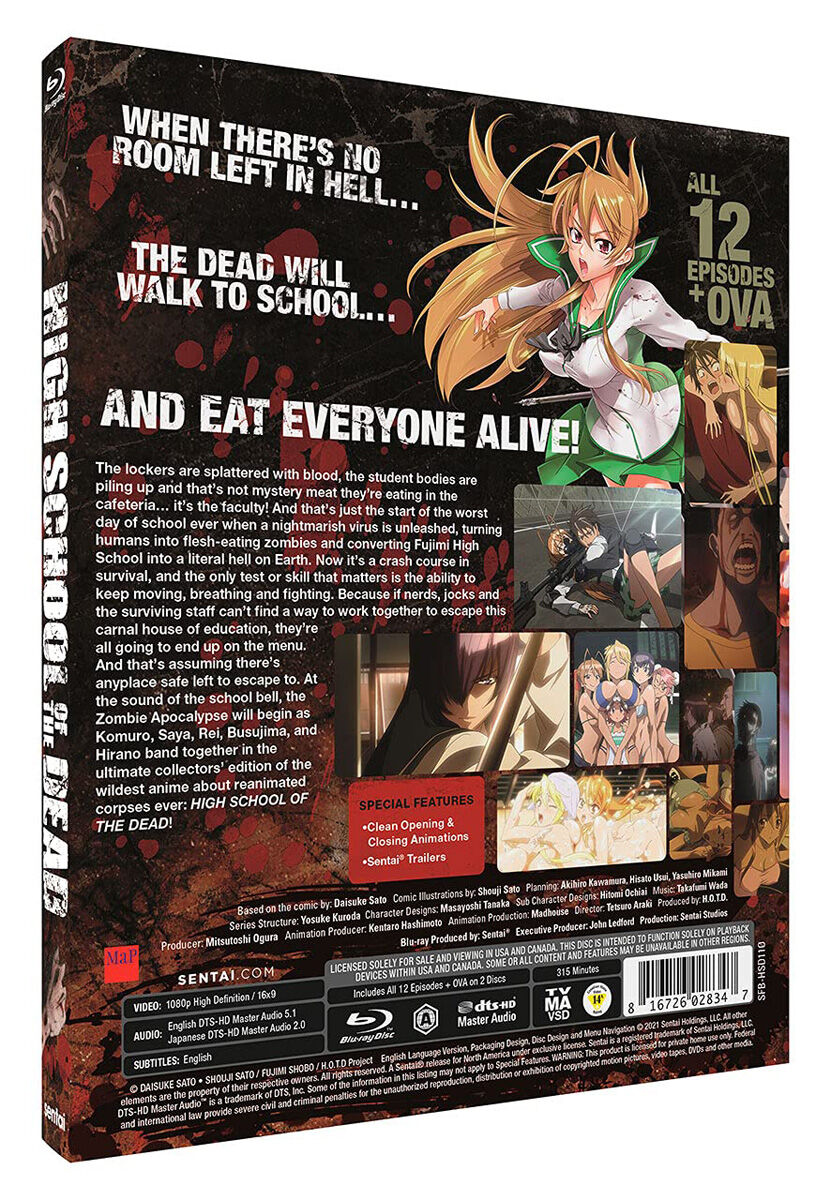 High School of the Dead Steelbook Blu-ray | Crunchyroll Store