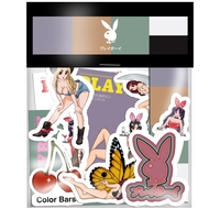 playboy-x-color-bars-sticker-set image number 1