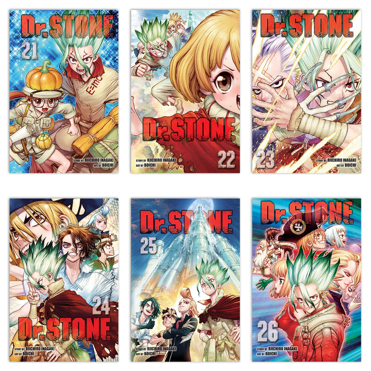 Dr. STONE Manga (21-26) Bundle