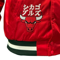 My Hero Academia x Hyperfly x NBA - All Might Chicago Bulls Satin Jacket image number 2