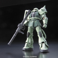 Mobile Suit Gundam - MS-06F Zaku II RG 1/144 Scale Model Kit image number 0