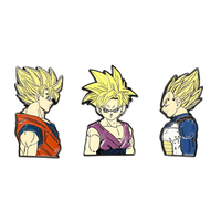 Dragon Ball Z - Goku Gohan Vegeta Enamel Pin Set image number 0