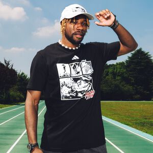 Crunchyroll x Noah Lyles x adidas - Speedline Saga T-shirt - Crunchyroll Exclusive