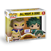 MHA - 2PK All Might & Deku POP w/Funimation Exclusive Sticker - Double image number 1