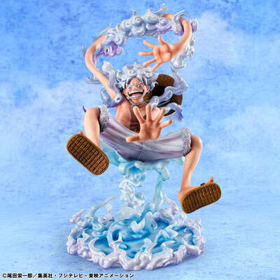 One Piece - Monkey D. Luffy Evolutionary History Portrait.Of.Pirates Figure (Gear Five Ver.)