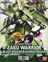 Mobile Suit Gundam SEED Destiny - Zaku Warrior + Blaze Wizard & Gunner Wizard 1/100 Model Kit image number 8