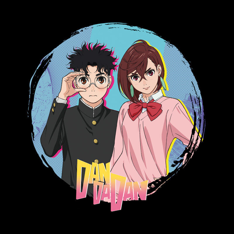 DAN DA DAN - Unisex black t-shirt - Momo & Okarun image number 1