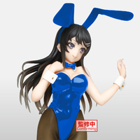 Rascal Does Not Dream of Bunny Girl Senpai - Mai Sakurajima Coreful Figure (Blue Bunny Ver.) image number 5