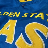 My Hero Academia x Hyperfly x NBA - All Might Golden State Warriors Satin Jacket image number 3