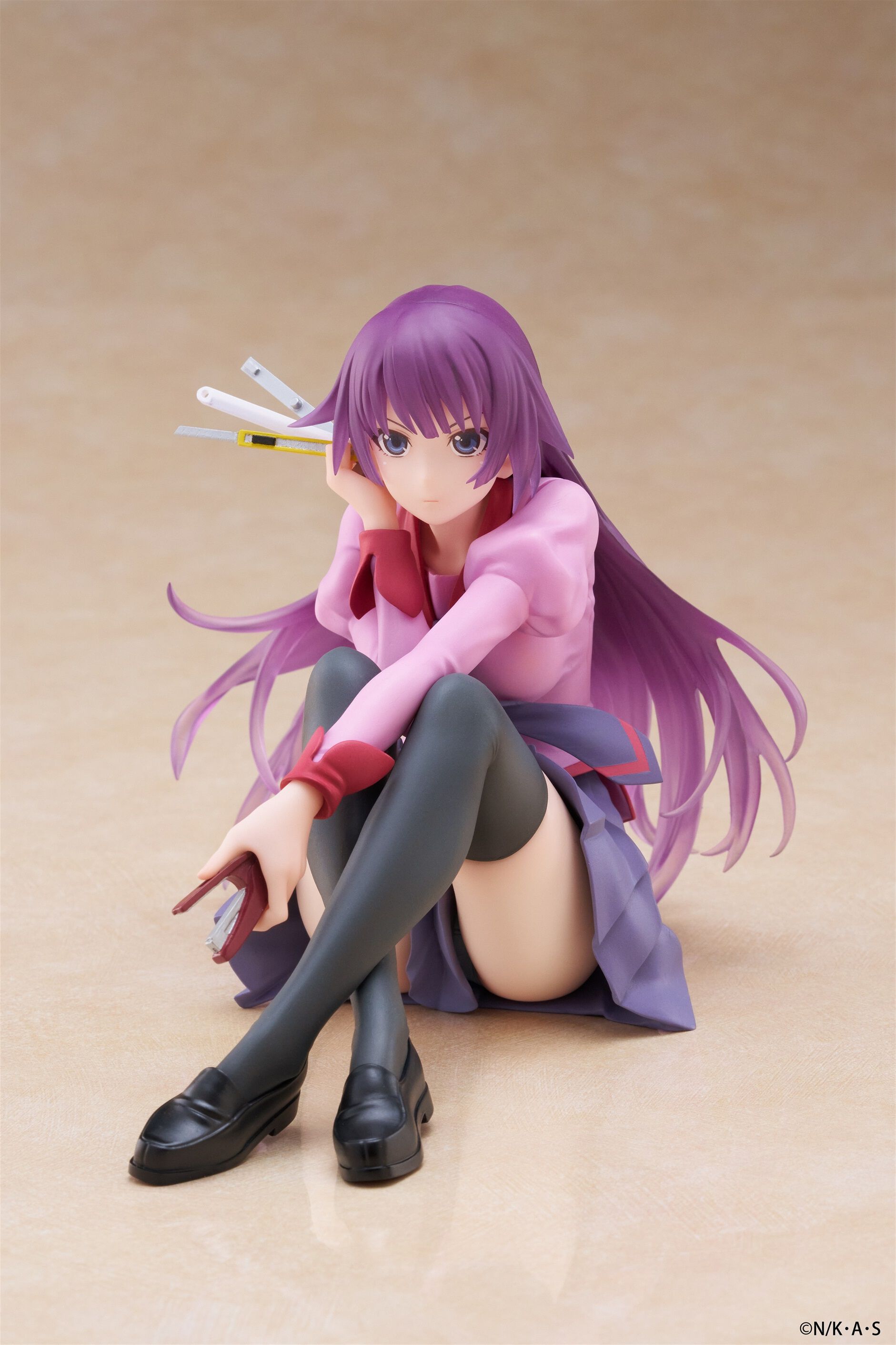 monogatari-hitagi-senjougahara-desktop-cute-prize-figure image number 1