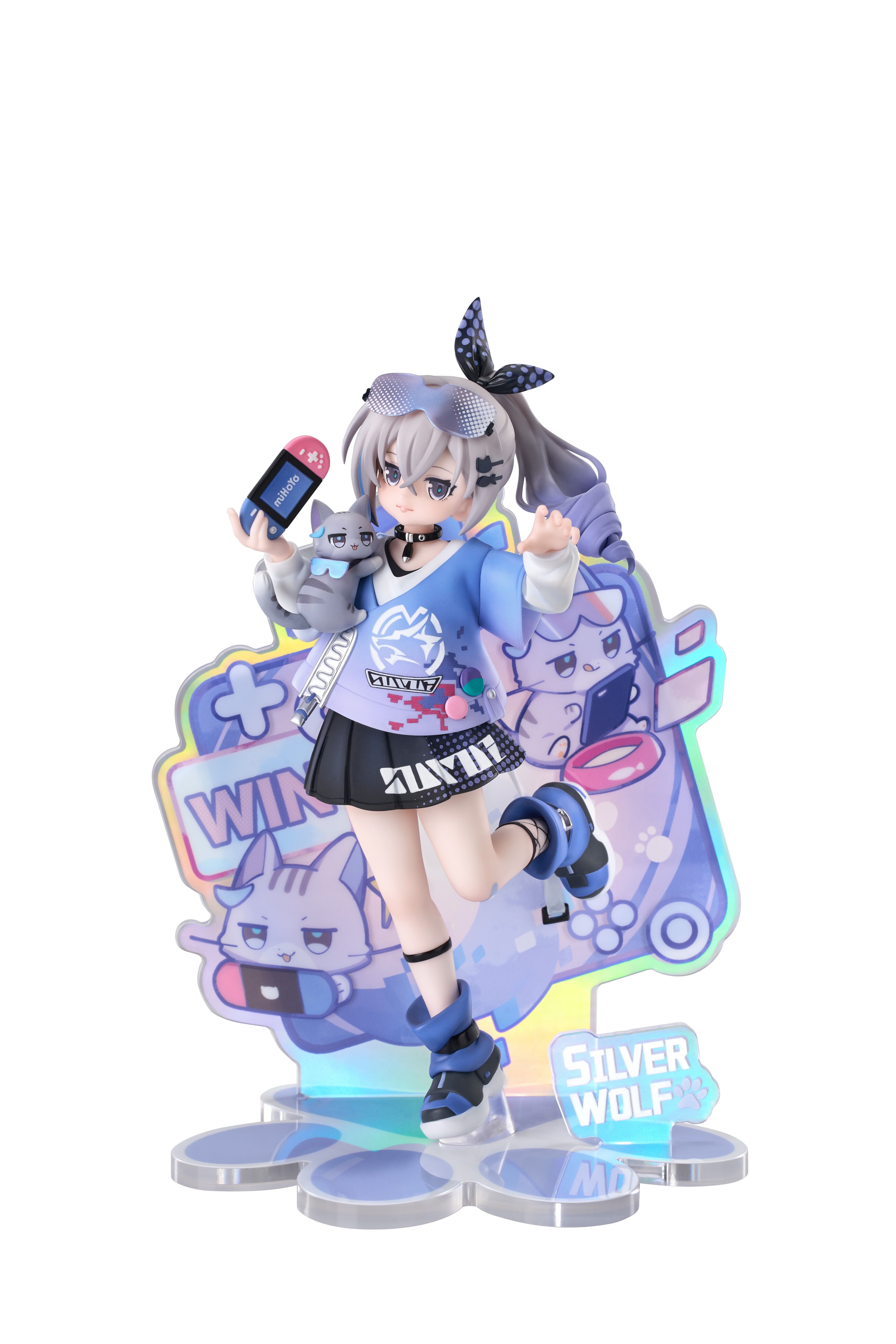 honkai-star-rail-silver-wolf-rise-up-chibi-cat-series-figure