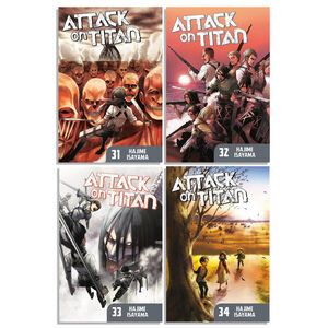 Attack on Titan Manga (31-34) Bundle