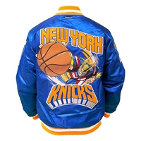 My Hero Academia x Hyperfly x NBA - All Might New York Knicks Satin Jacket image number 7