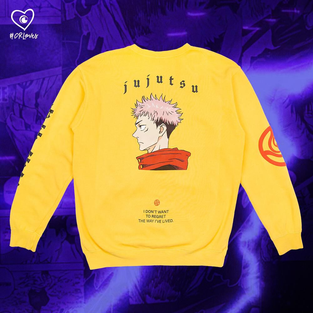 CR Loves Jujutsu Kaisen - Yuji Itadori Jujutsu Profile Crew Sweatshirt