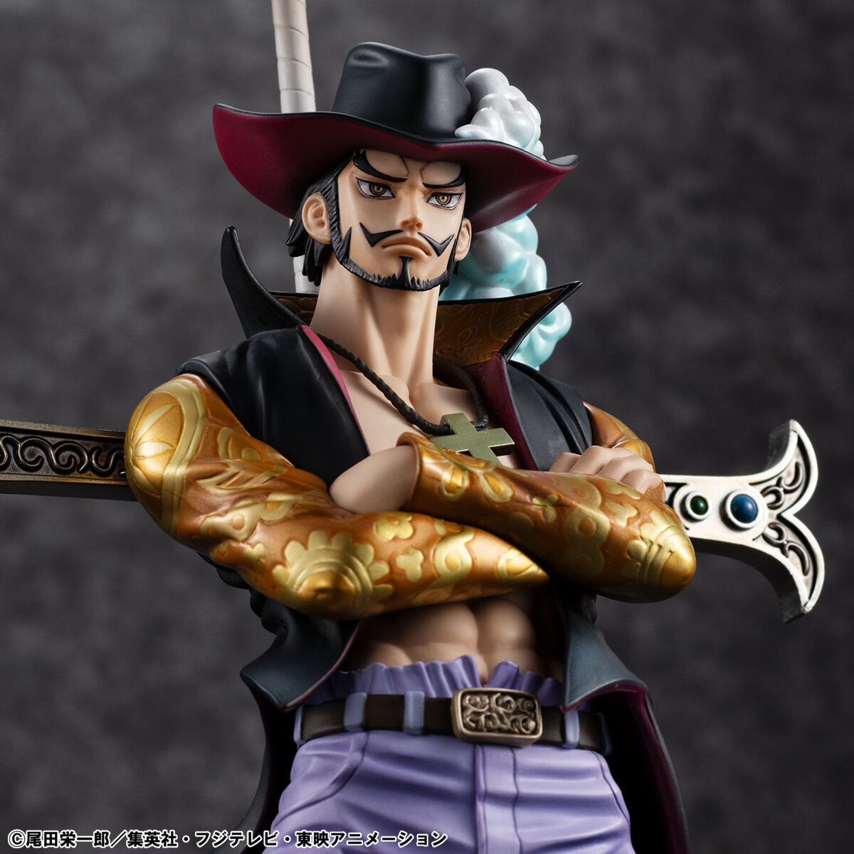 one-piece-hawk-eye-portraitofpirates-limited-edition-figure-dracule-mihawk-ver image number 13
