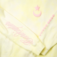 CR Loves Cardcaptor Sakura: Clear Card - Yellow Tie Dye Cardcaptor Wings Crew Sweatshirt image number 3
