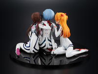 Evangelion 3.0+1.0 Thrice Upon a Time - Asuka, Rei & Mari 1/8 Scale Figure (Newtype Cover Ver.) image number 1