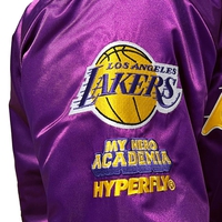 My Hero Academia x Hyperfly x NBA - All Might Los Angeles Satin Jacket image number 4