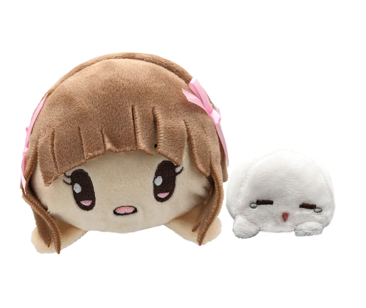fruits-basket-tohru-honda-5-inch-plush-and-onigiri-2-inch-plush-set-winter-uniform-ver