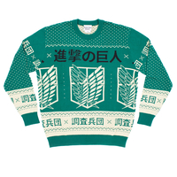 Attack on Titan - Scout Regiment Kanji Holiday Sweater - Crunchyroll Exclusive! image number 0
