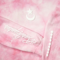 CR Loves Cardcaptor Sakura: Clear Card - Pink Tie Dye Cardcaptor Wings Crew Sweatshirt image number 1
