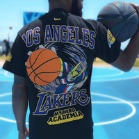 My Hero Academia – My Hero Academia x NBA Los Angeles Lakers x Hyperfly All Might SS T-shirt image number 6