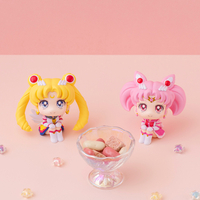 Pretty Guardian Sailor Moon Cosmos the Movie - Eternal Sailor Moon & Eternal Sailor Chibi Moon Lookup Series Figure Set with Gift image number 1