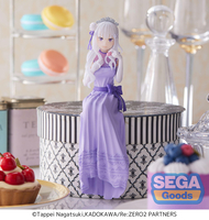 Emilia Dressed-Up Party Perching Ver Re:ZERO Lost in Memories PM Prize Figure image number 4