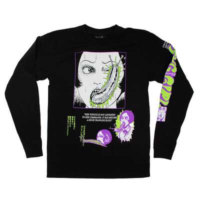Junji Ito - Scattered Slug Girl Long Sleeve T-Shirt