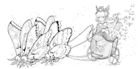 Pop Manga A Surreal Journey Through a Cute Curious Bizarre and Beautiful World Coloring Book image number 3