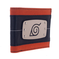 Naruto Shippuden - Hidden Leaf Metal Badge Bi-Fold Wallet image number 1