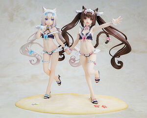Chocola & Vanilla Maid Swimsuit Ver NekoPara Special Kadokawa Figure Set