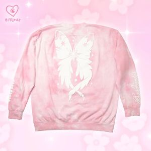 CR Loves Cardcaptor Sakura: Clear Card - Pink Tie Dye Cardcaptor Wings Crew Sweatshirt