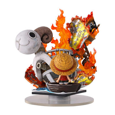 One Piece - Monkey D. Luffy & Going Merry Shokugan Niformation Tsukuru Figure (Memories of the Journey Ver.)