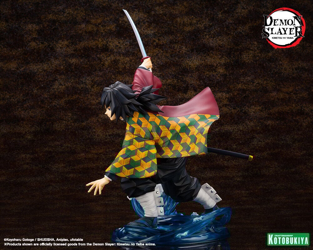demon-slayer-kimetsu-no-yaiba-giyu-tomioka-18-scale-artfx-j-figure-rerun image number 3