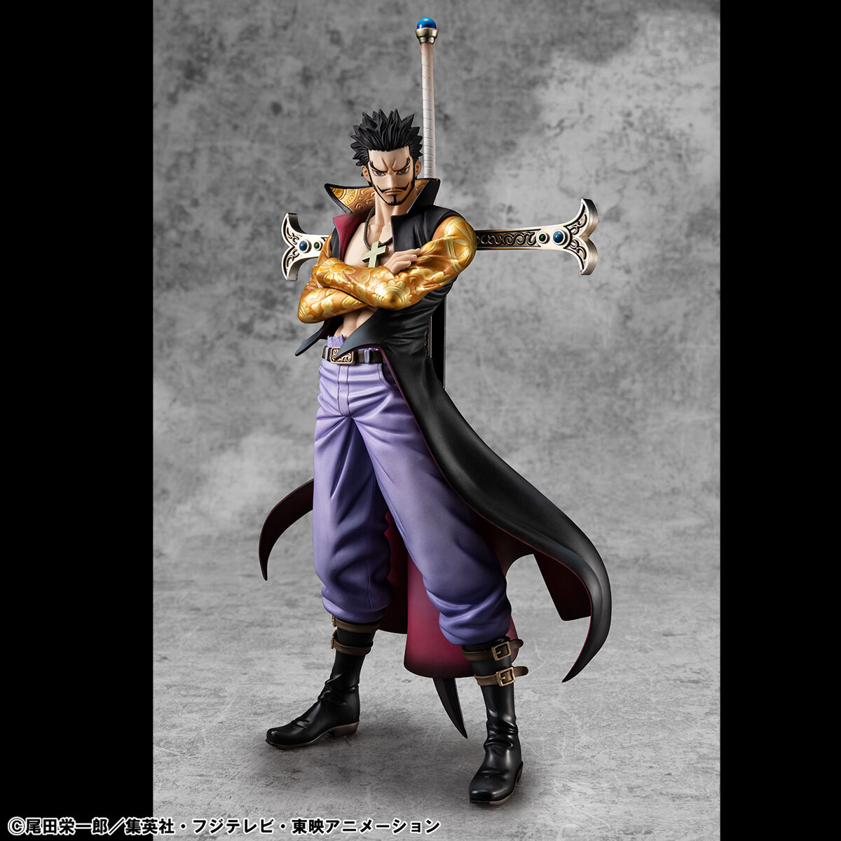 one-piece-hawk-eye-portraitofpirates-limited-edition-figure-dracule-mihawk-ver image number 6