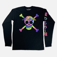 One Piece - Rainbow Dye Jolly Roger Long Sleeve - Crunchyroll Exclusive! image number 0