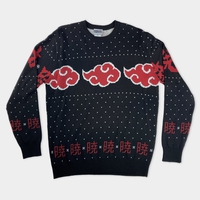 Naruto Shippuden - Akatsuki Cloud Holiday Sweater - Crunchyroll Exclusive! image number 0