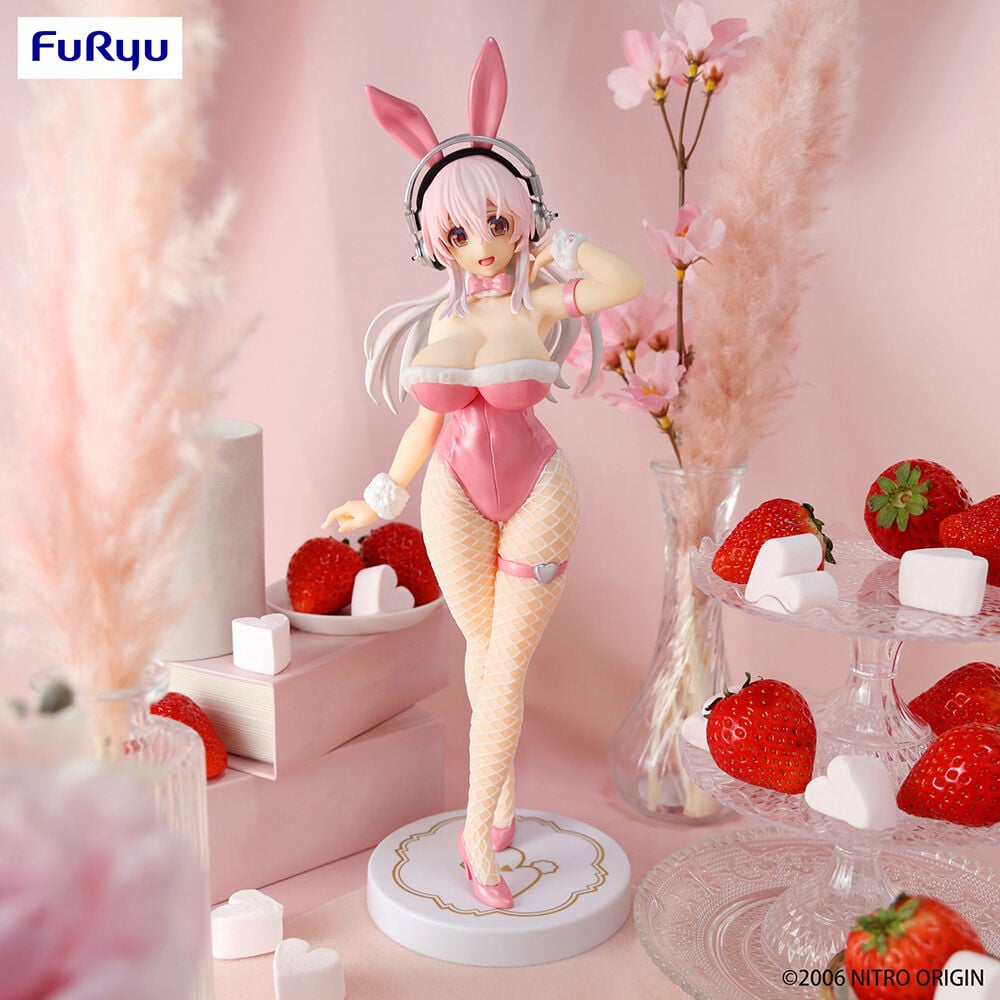 Super Sonico - Super Sonico BiCute Bunnies Figure (Pink Rabbit Ver.)